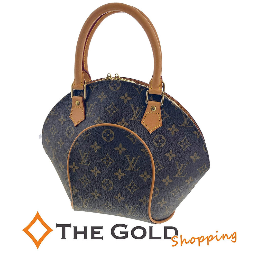 Louis Vuitton Ellipse Monogram Canvas Top Handle Bag Brown